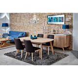 MID.YOU JEDILNA MIZA, furnirano hrast barve hrasta | Shoptok.si