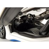  Licencirani auto na daljinsko upravljanje BMW i8 Rastar 1:14 s automatskim vratima - bijeli | shoptok.hr