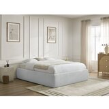 Bobochic Paris Svijetlo sivi tapecirani bračni krevet s prostorom za odlaganje/bez uzglavlja s podnicom 180x200 cm Inera – | shoptok.hr