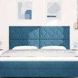  LED uzglavlje S LED lampica Tamno plava 180 cm Baršun | shoptok.hr