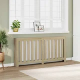 vidaXL Pokrov za radiator sonoma hrast 175x20x82 cm inženirski les