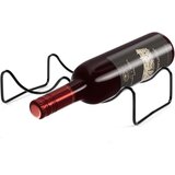 NIKCORP Stojalo za vino za 2 steklenici, kovinsko, minimalistično, za polico ali regal, antikorozivno, črno, 23,5x14x6 cm, (5000156604) Cene