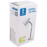 Aigostar Stona lampa sa stezaljkom 1xE27/11W/230V bela/hrom | Eponuda.com