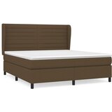  The Living Store Box spring postelja z vzmetnico temno rjava 160x200 cm blago - Box Spring Postelja, (21497041) | Shoptok.si