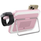 forcell F-ENERGY Mag Mirror 3 u 1 bežični punjač od 15 W kompatibilan s MagSafe ružičaste boje | Eponuda.ba