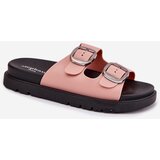 Boto Ladies Sandals With Buckles On Platform Pink Elamas | ePonuda.com