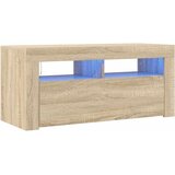 TV ormarić s LED svjetlima boja hrasta sonome 90 x 35 x 40 cm | shoptok.hr