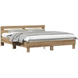  Krevetna konstrukcija Umjetnički hrast 203 x 185 x 70 cm | Eponuda.ba