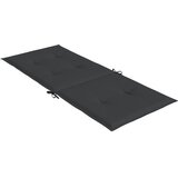  Jastuci za vrtne stolice 6 kom crni 120 x 50 x 3 cm od tkanine | shoptok.hr