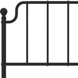  Kovinsko posteljno vzglavje črno 135 cm, (20954073) | Shoptok.si
