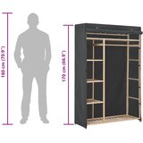 The Living Store Ormar od tkanine 110 x 40 x 170 cm sivi | shoptok.hr