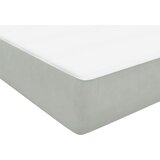 Box Spring krevet s madracem i LED svijetlo sivi 80x220 cm samt | shoptok.hr