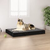 Krevet za pse crna 91,5x64x9 cm od masivne borovine | shoptok.hr