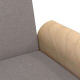  Raztegljiv kavč z naslonjali za roke taupe blago, (20698346) | Shoptok.si