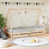 Maison Chic Otroški posteljni okvir - Otroški ležaj s predali 80x200 cm trdna borovina-J2780, (21794344) | Shoptok.si