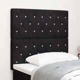 vidaXL Crni naslon za glavu s kristalnim gumbima 90 cm baršunasti Crni naslon za glavu s kristalnim gumbima 180 cm baršunasti | shoptok.hr