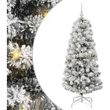  Umjetno božićno drvce s nogom Zelena i bijela 150 cm | shoptok.hr