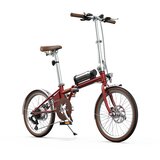 Onesport Zložljivo električno kolo OT02 Pro, lahko, 25 km/h za mesto, rdeče, (5000232104) | Shoptok.si
