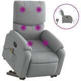  The Living Store Električni masažni naslanjač s funkcijo vstajanja svetlo siv - Električni Masažni Naslanjač S Funkcijo Vstajanja, (21442994) | Shoptok.si