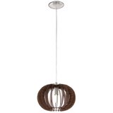 Eglo 95023 - visilica na sajli stellato 1xE27/60W/230V prečnika 30 cm, braon | Eponuda.com