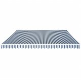  Sklopiva tenda na ručno upravljanje 500 cm plavo-bijela | shoptok.hr