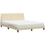  Krevet s madracem Hanko krem 160x200 cm od tkanine | shoptok.hr