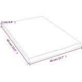  Kupaonska radna ploča 40 x 60 x 2 cm netretirano masivno drvo | shoptok.hr