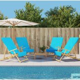 vidaXL Brisače za plažo 4 kosi turkizne 60x135 cm tkanina 400 GSM cene
