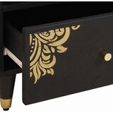  Noćni ormar 2 pcs Crna 40 x 33 x 46 cm Čvrsto drvo manga | Eponuda.com