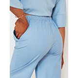 DStreet Spodnie damskie wide leg RITES błękitne | Shoptok.si
