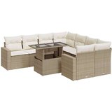  9-dijelni set vrtnih sofa s jastucima bež od poliratana | shoptok.hr