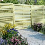 vidaXL Vrtna vrata impregnirana borovina 100x125 cm zelena Cene