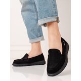 SHELOVET Black women's moccasins openwork Cijene