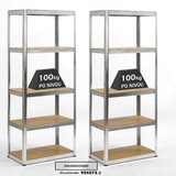  Komplet od 2 police 180x75x30cm 5x100kg galva | Eponuda.com