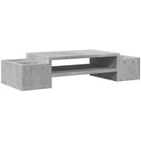  Stalak za monitor s pohranom boja betona 70 x 27 x 15 cm drveni | shoptok.hr