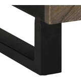 Stolić za kavu crni 100 x 54 x 40 cm od masivnog drva manga | shoptok.hr