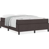  Postelja z vzmetnico z vzmetnico Temno rjava 140 x 190 cm blago, (5000126002) | Shoptok.si