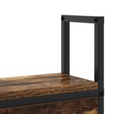  Skladiščni naslon Dimljeni hrast 150 cm Konstruiran les | Shoptok.si