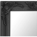 vidaXL stensko ogledalo v baročnem stilu 50x40 cm črno | Shoptok.si