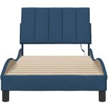  Okvir za krevet bez madraca Hanko plava 90x190cm od tkanine | shoptok.hr
