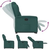  Naslonjač na podizanje od tkanine tamnozeleni | shoptok.hr