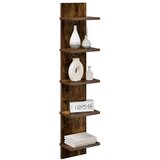  Zidna polica Dimljeni hrast 22 x 15 x 100 cm - Dimljeni hrast 1 22 x 15 x 100 cm (5 etaža) | shoptok.hr