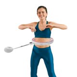 Rebel Active pametni kotač za mršavljenje Hula Hop s brojačem, klinovima i utezima 50 cm, ružičasti | shoptok.hr