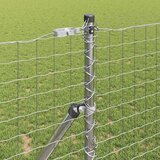  Ograda s postovima Srebrno 1,2 x 10 m Čelik i PVC | shoptok.hr