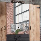 MID.YOU omara s klasičnimi vrati, barve grafita, srebrne barve, barve hrasta | Shoptok.si