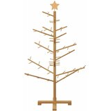  Drveno božićno drvce Smeđa 125 cm Masivno borovo drvo | shoptok.hr