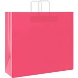  Papirnate vrećice 250 kom s ručkama ružičaste 54x15x49 cm | shoptok.hr