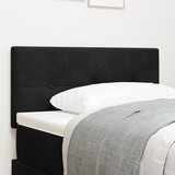 vidaXL Glava postelje s gumbi, črna, 100 cm, žamet Cene