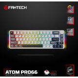 Fantech Tastatura mehanička Gaming MK919 Atom PRO66 siva (Red switch) | ePonuda.com