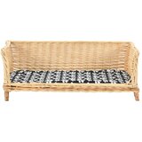  Košara za pse s jastukom 90 x 54 x 35 cm od prirodne vrbe | shoptok.hr